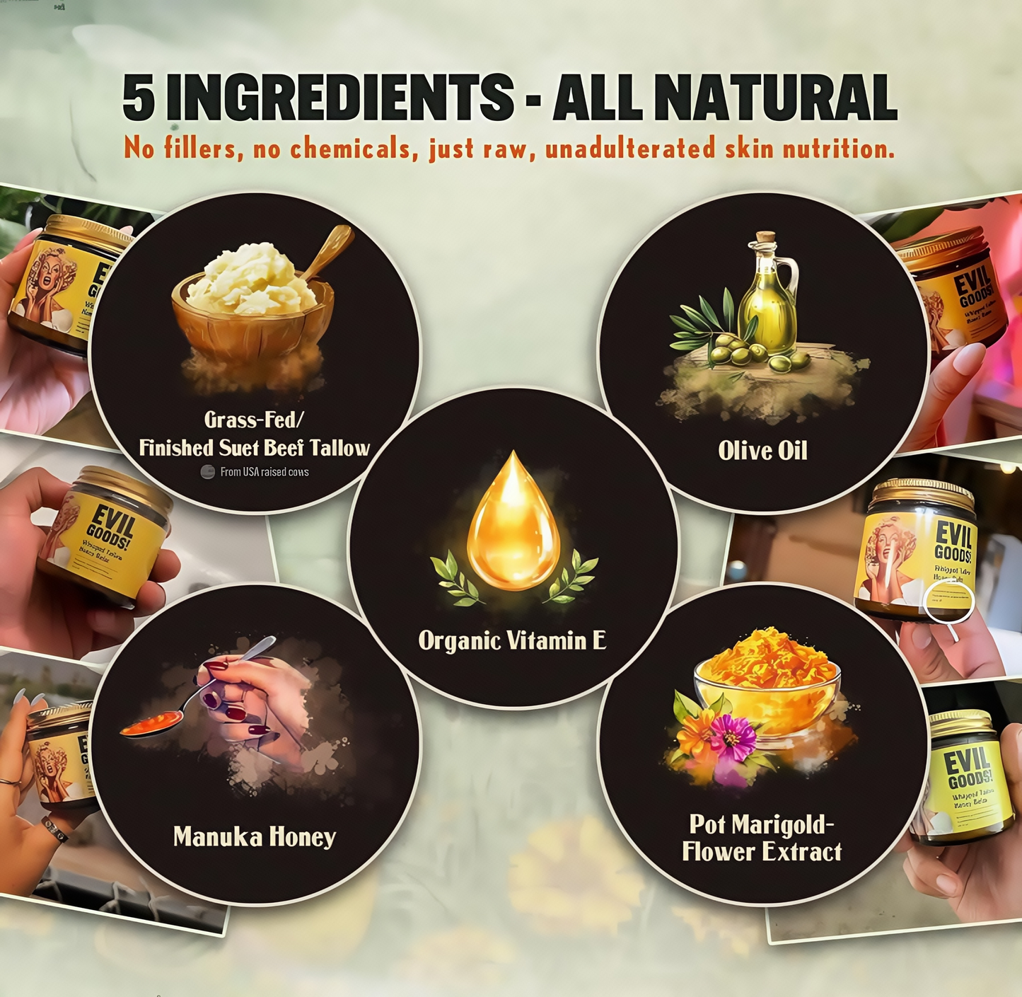 EVIL GOODS! Youthful Glow Tallow Balm